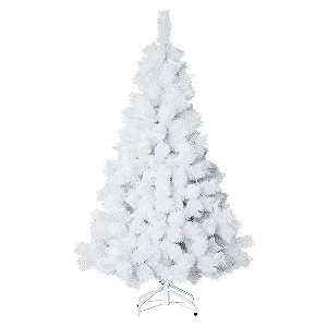 Árvore Branca De Natal Pinheiro De Luxo 1.50m 260 Galhos A0115B