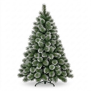 Árvore Pinheiro De Natal 1,50m Floco de neve Luxo 260 Galhos A0615M