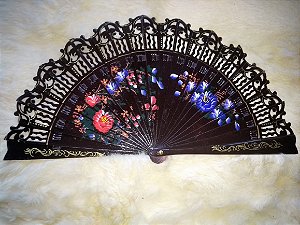 Leque Espanhol Vazado Marrom B