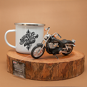 Kit Harley Davidson caneca e miniatura 2006 Dyna Street Bob.