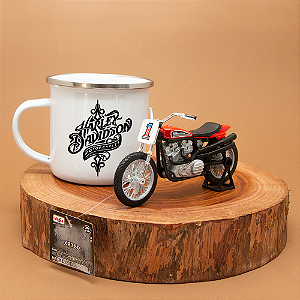 Kit Harley Davidson caneca e miniatura XR 750