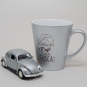 Kit Caneca e Fusca prata