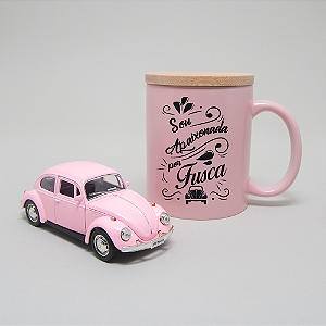 Kit sou apaixonada por fusca Rosa