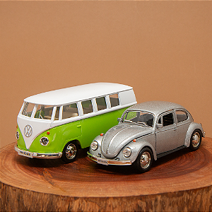 Kit Miniatura Fusca e Kombi 1/43
