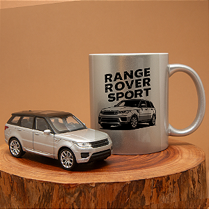 Kit Caneca de Cerâmica + Miniatura Range Rover Sport