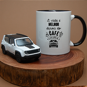 Kit Jeep Renegade 1:36 + Caneca – Aventura e Estilo na Sua Coleção