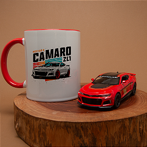 Kit Camaro ZL1 – Miniatura 1:32 + Caneca Exclusiva