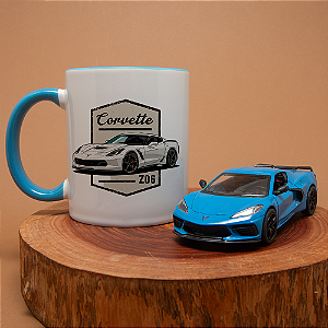 Kit Corvette Z06 – Miniatura 1:32 + Caneca Exclusiva