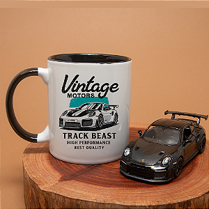 Kit Miniatura Porsche 911 GT2 e Caneca Clássica – Paixão em Cada Detalhe