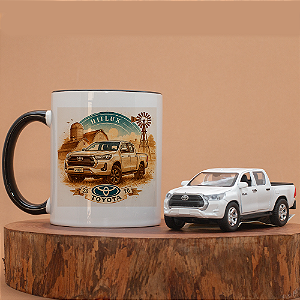Kit Toyota Hilux – Caneca Temática + Miniatura Hilux