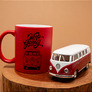 Kit Kombi Keep Going – Miniatura 11cm + Caneca 325ml