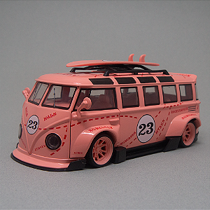 Miniatura Kombi 1:24 em Metal com LED