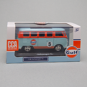 Miniatura Volkswagen Kombi T1 Gulf 1/30 com Luz e Som