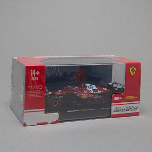 Miniatura F1 2025 Ferrari SF-25 Leclerc 1/43 com Piloto