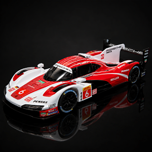 Miniatura Porsche 963 LMDh 1:24 | Carro de Corrida Le Mans | Colecionável em Metal