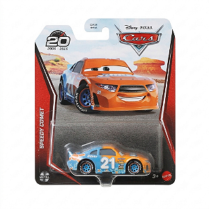 Miniatura Disney Pixar Cars Speedy Comet #21 Mattel 1:55 – Edição 20 Anos
