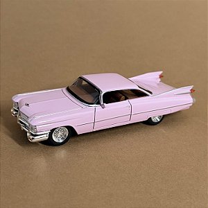 Miniatura Cadillac Eldorado 1959 Rosa 1:32 Diecast Colecionável