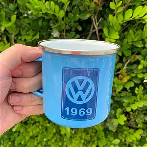 Caneca Esmaltada Ágata Volkswagen + Ano de Fabricação