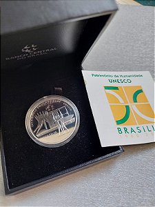 MOEDA 5 REAIS - COMEMORATIVA AOS  50 ANOS DA FUNDAÇÃO DE BRASÍLIA
