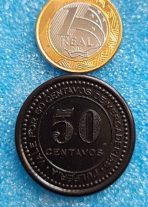 CHILE 50 Centavos Société Française des mines de cuivre - Collahuasi La Grande