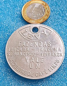 FICHA - FAZENDAS LEVY - IBICABA - IRACEMA - SÃO FRANCISCO - YPIRANGA -  " VALE UM ALQUEIRE DE CAFÉ LIMPO "