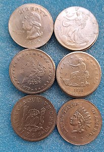 RÉPLICAS DE MOEDAS ESTRANGEIRAS ANTIGAS