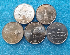 WASHINGTON QUARTERS - ESTADOS AMERICANOS 2000 DENVER (D) E PHILADELFIA (P)