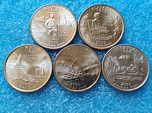 WASHINGTON QUARTERS - ESTADOS AMERICANOS 2003 DENVER (D) E PHILADELFIA (P)