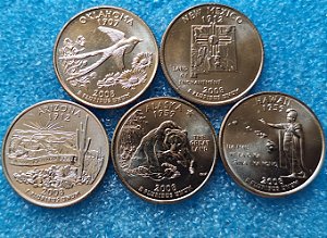 WASHINGTON QUARTERS - ESTADOS AMERICANOS 2008 DENVER (D) E PHILADELFIA (P)