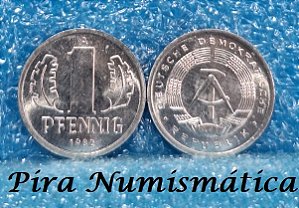REPÚBLICA DEMOCRÁTICA DA ALEMANHA - 1 PFENNIG 1982 A