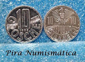 ÁUSTRIA - 10 GROSCHEN - 1998