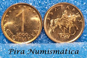 BULGÁRIA - 1 STOTINKI - 4º LEV - 2000