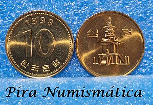CORÉIA DO SUL - 10 WON - 1998