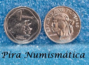 FILIPINAS - 1 SENTIMO - 1990