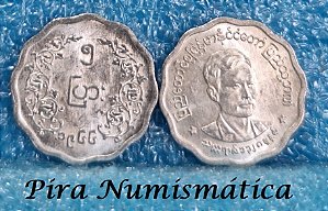 MYANMAR - 5 PYAS (CENTAVO DE KYAT) - 1966