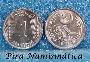 PAQUISTÃO - 1 PAISA (CENTAVO) 1971 OU 5 PAISA (CENTAVO) 1989