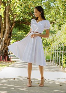 Vestido Midi Branco