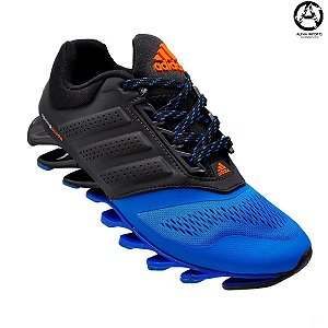 Tênis Adidas Springblade Masculino Preto e Azul | Promoção