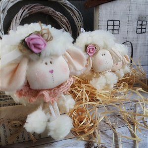 Chaveiro ovelinha com 10 unidades.