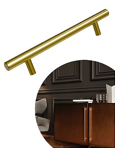 Puxador Primus IL814 - Dourado Escovado - 96MM