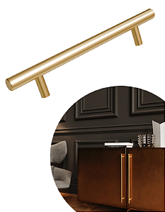 Puxador Primus IL814 - Dourado Matte - 384MM