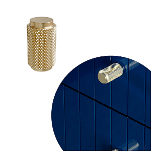 Puxador Zigrinato - IL1581 - Dourado - Ponto