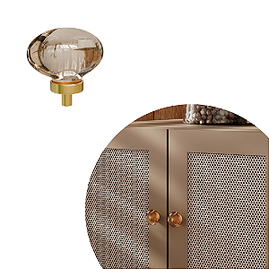 Puxador Crisalles IL4532 - Ambar - Oval - 45x48MM