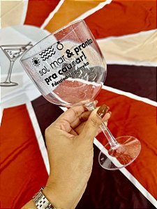 Taça Gin 580 ml - Com glitter
