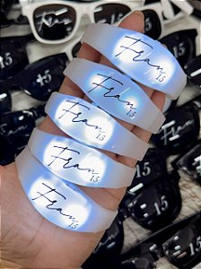 Pulseira de LED - Sensor de Música - Personalizada