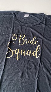 Camisa Bride Squad Preta - Pronta entrega