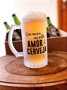 Caneca de Chopp Vidro - Jateada 500ml