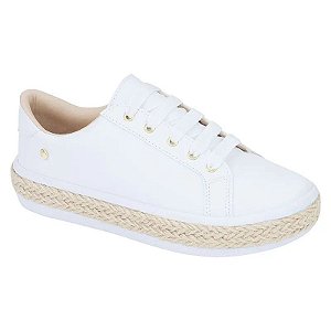 tênis domidona casual sola corda branco