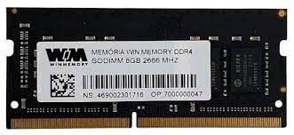 MEMORIA 8GB DDR4 2666 MHZ NOTEBOOK WAS84S8AZ WIN MEMORY BOX