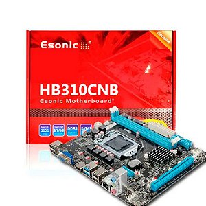  * PLACA MAE 1151 MICRO ATX H310CNB-U1 DDR4 VGA/HDMI USB 3.0 ESONIC BOX 